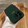 thumbnail image 3 of Funda de piel de cordero de lujo con revestimiento para iPhone 16, 15, 14, 13, 12, 11 Pro Max, personalizada, con iniciales y nombre, 16, 15 Pro, 3 of 5