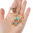 thumbnail image 4 of LLavero de caballo de Metal para mujer, conejo, lagarto, Tortuga, llavero, joyería de animales única, bolso para niñas y adolescentes, dijes de coche, 1Pc, 4 of 5