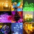 thumbnail image 2 of ERDS-24pack LED Fairy Lights - 8 Colors, Easter Decorative Mini String Lights Battery Operated, 7FT 20LED Silver Wire Twinkle Fairy Light Waterproof Mini Firefly Starry String Light for Easter Decora, 2 of 4