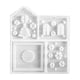 thumbnail image 2 of Wmhnj Molde de silicona flexible para hacer velas, jabones y resina epoxi, forma de casa y rbol 3D, apto para uso alimentario, kit de manualidades con adornos de 1 pieza., 2 of 9