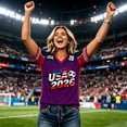 thumbnail image 6 of 2026 New USA Soccer Jersey Women United States National Team Shirt, United States Jersey Soccer, Resistant V Neck Short Sleeve Football Tee for Sports Casual Daily Use for Adult(Purple, S), 6 of 6