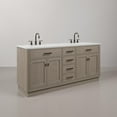 thumbnail image 2 of Water Creation Chestnut 72" Wood Double Bathroom Vanity in Gray/Rubbed Bronze, 2 of 11