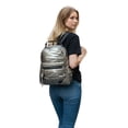 thumbnail image 5 of Mochila casual marca Luxo Brand modelo UNIBELLA de nylon sintética satinado acolchada color dorado, 5 of 5