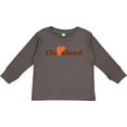 thumbnail image 3 of Inktastic Cleveland Heart Solid Orange Boys or Girls Long Sleeve Toddler T-Shirt, 3 of 5