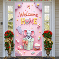 thumbnail image 6 of Pink Theme Welcome Home Banner Heart Pattern Baby Welcome Display Elephant Design Bow Decoration Newborn Backdrop for Newborn Welcome Baby Homecoming Baby Shower, 6 of 9
