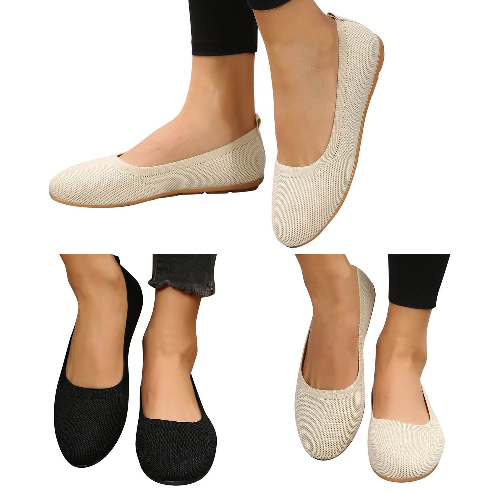 TOWED22 Flats For Women,Women's Flats Shoes Comfortable Memory Foam ...