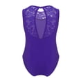 thumbnail image 6 of Alvivi Kids Girls Ballet Dance Leotard Lace Splice Cutout Back Gymnastics Jumpsuit 2-14, 6 of 7