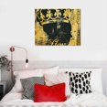 thumbnail image 5 of Nawypu  Black and Gold King Queen Wall Decor Golden Crown Painting Bedroom Decor King Queen Wall Art Canvas Prints Framed Ready to Hang, 5 of 6