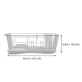 thumbnail image 2 of RENACLIPY White Kitchen Dish Drying Rack with Storage Organizer and Quick Drainage Design, 2 of 8