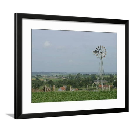 Countryside Windmill  Framed Print Wall Art  Walmart  com