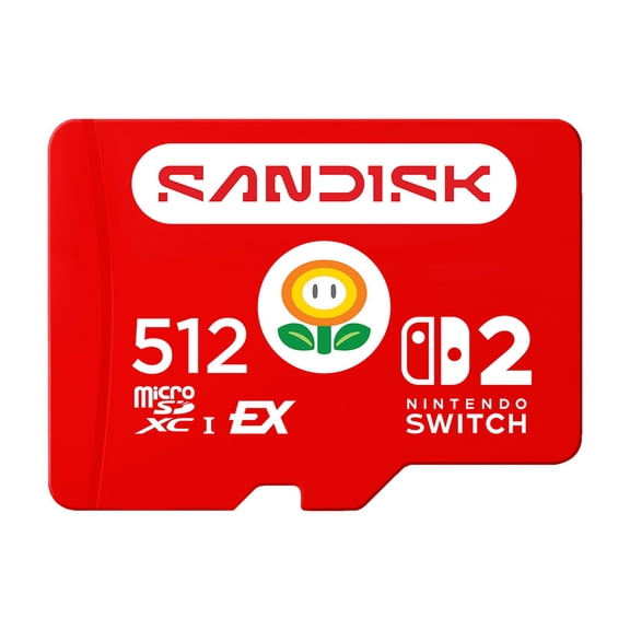 512GB SANDISK microSD Express Card for Nintendo Switch 2 - SDSQXFN-512G-GR6ZN
