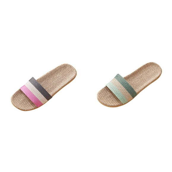 (2-Pack) Rinsvye Slippers Slides Beach Slip Glass Slippers for Women Casual indoor Home Sneaker Slippers for Women on Women's Shoes Women's Womens Slip on Slippers Slipper