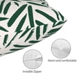 thumbnail image 3 of Kdxio Cotton Pillow Cases 16"x24" Pillowcases,Soft and Breathable Bedroom Pillow Cases-Palm Branch With Leaves-No Pillow Core, 3 of 5