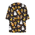 thumbnail image 4 of Zormilly Halloween Cardigan Women Lightweight 3/4 Sleeve Open Front Long Cardigans Print Loose Casual Cardigans, S-2XL, 4 of 5