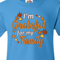 thumbnail image 4 of Inktastic I'm Grateful for my Family in Orange with Fall Leaves Youth T-Shirt, 4 of 5