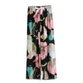 thumbnail image 2 of New trends for her GaThRRgYP Wide Jeans for Women, Women's Printed Pajama Pants Thin Wide-leg Pants with Drawstring Loose and Can Be Worn Outside Nine-point Trousers, 2 of 3