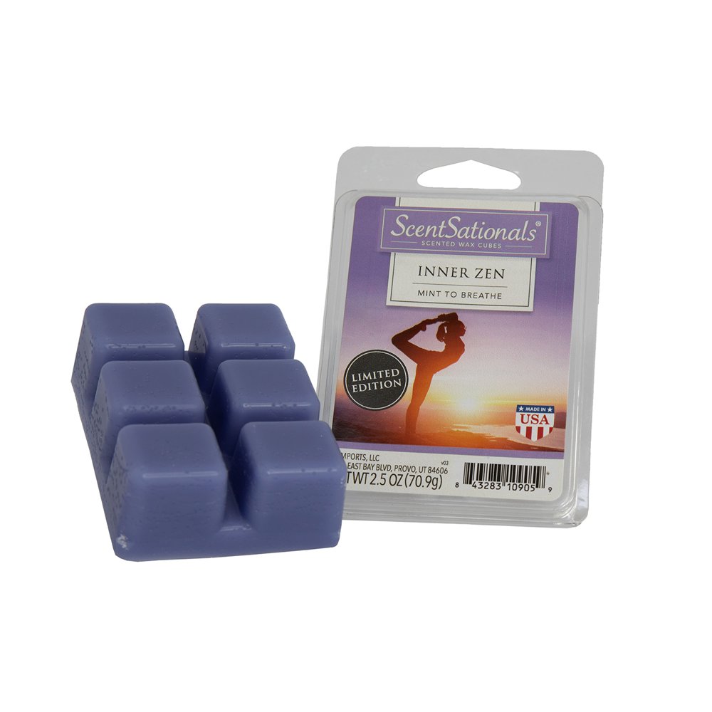 Scentsationals Inner Zen 2.5 oz Scented Fragrant Wax Melts 4 Pack