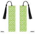 thumbnail image 2 of Kdxio Green White Flowers Print Metal Tassel Bookmarks,Perfect Gift for Art Lovers and Bookworms Metal Bookmarks for Women, 2 of 8
