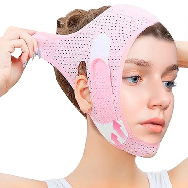 V Line Lifting Strap Reusable Face Tighten Belt Prevent Sagging Double Chin Eliminator for Women Men