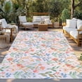 thumbnail image 2 of Spring Wildflowers Outdoor Rug for Patio/Deck/Porch, Non-Slip Large Area Rug 3 x 5 Ft, Botanical Watercolor Floral Leaf Plant Indoor Outdoor Rugs Washable Area Rugs, Camping Rug Carpet Runner, 2 of 8