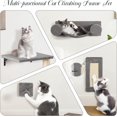 thumbnail image 6 of SONGMY 5-in-1 Wall-Mounted Cat Climber Set, Cats Wall Shelve, Wall-Mounted Cat Climbing Shelves, with House, Bridge, Steps, Scratcher, Hammock, Shelves (C-KM062), 6 of 9