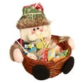 thumbnail image 1 of CEHVOM Panier de Rangement pour Bonbons de Noël Décoration Père Noël Panier de Rangement Cadeau, 1 of 4