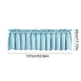 thumbnail image 3 of Btomtd Solid Color Window Valance Cottage Layout Curtain Decoration Curtain Rod Pocket Valance for Kitchen Living Room Bedroom, 17.71x53.93 inch, D, 3 of 6