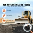 thumbnail image 2 of KFFKFF Non-Woven Geotextile Fabric 3x100FT 4OZ Ground Cover Weed Control Fabric, 2 of 9