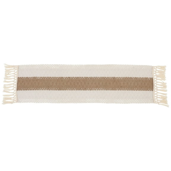 Farmhouse Dining Room Decor Table Runner for Party Banquet Light Brown