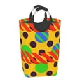 thumbnail image 2 of DouZhe 50L Rectangular Laundry Basket, Geometric Yellow Trend Background Prints Waterproof Foldable Laundry Hamper with Aluminum Handles, 2 of 6