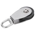 thumbnail image 4 of Stainless Steel Shell Dual Bearings Mute Pulley Block Nylon Wheel Groove 360 Degree Rotation, 4 of 5