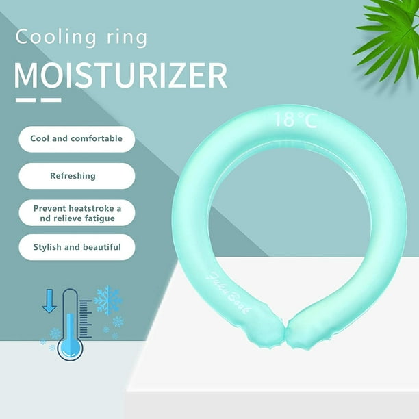 Neck Cooling Tube Wearable Neck Coolers Summer Heatstroke Prevention Essentials Neck Ice Pack Cooling Neck Wraps Relief for Hot Flashes and Fever Gel