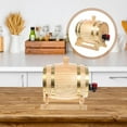 thumbnail image 2 of Wine Aging Barrel Wooden Natural Wood Color 1 Set 8 Inch Capacity, 2 of 7