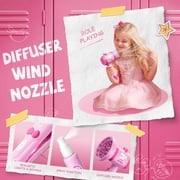 Gelomee 28Pcs Hair Makeup Kit Toys for Girls Kids, Pretend Play Set with Realistic Blow Dryer , Birthday Gifts Easter Presents Aged 3-8 Year Old