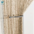 thumbnail image 5 of Deago Door String Curtain Flat Silver Ribbon Thread Fringe Window Panel Room Divider Strip Tassel for Wedding Cafe Home Décor (39"x78"), 5 of 5