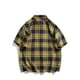 thumbnail image 3 of Mens Camisas de Manga Corta Impresa Gira-Abajo Collar Cremallera, Camiseta Casual Blusa para el Hogar, Diario Y Cuatro Estaciones de Uso, 3 of 8