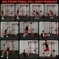 thumbnail image 7 of Studyset Power Cage, Smith Machine Squat Rack, Heavy Duty Power Rack for Home Gym with Pulley System, Dip Bar, LAT Pulldown, Multifunctional Squat Rack for Home Gym, 7 of 7
