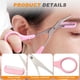 thumbnail image 4 of Fiudx Tijeras para Cejas, Recortador de Precisión de Acero Inoxidable, Mango Ergonómico Antideslizante, Diseño de Peine Protector, Perfectas para Dar Forma a Los Esfuerzos de Cuidado Personal, Regalo, 4 of 4