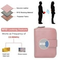 thumbnail image 2 of 5PCS Credit Card Case Rfid Protection Card Holder Wallet Women Leather With 12 Cards 4 Id Windows & 2 Money Coin Pocket Compartments Wallet Women Small Wallet Women, 2 of 7