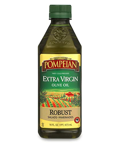 Pompeian Robust Extra Virgin Olive Oil, First Cold Pressed, Full-Bodied ...