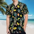 thumbnail image 5 of High Quality Hawaiian Shirts for Men Short Sleeve Aloha Beach Shirt Floral Summer Casual Button Down Shirts Blouses JR3UAY, 5 of 7