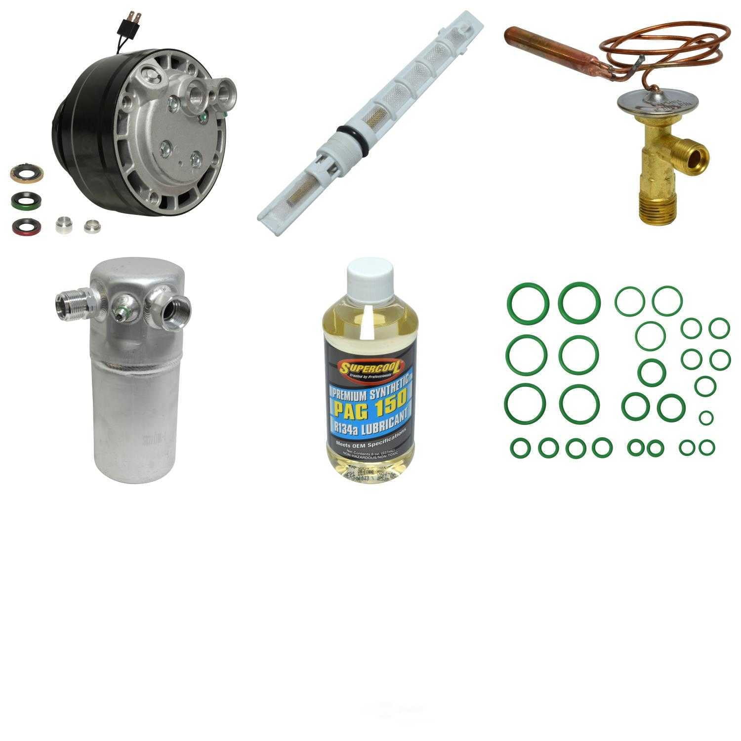 A/C Compressor and Component Kit -- Compressor Replacement Kit Fits select: 1982,1984 CHEVROLET C10