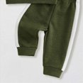 thumbnail image 7 of TOWED22 Toddler Baby Boy Sweatshirt Outfit Dinosaur Print Long Sleeve Shirt Jogger Pants Fall Outfits Winter Clothes Set Size:18-24 M,Color:Green, 7 of 7