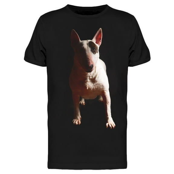Dark Bullterrier Portrait T-Shirt Men -Image by Shutterstock, Male Large