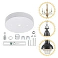 thumbnail image 3 of KAKOWELY 1 Set Ceiling Cover Plate Light Fixture Mounting Bracket Light Accessory,5.12X"X5.12"X0.98", 3 of 5