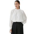 thumbnail image 1 of Principles - Blusa Bordada de Jacquard para Mujer (Marfil), 1 of 3