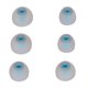 thumbnail image 4 of tamaños 6 piezas tapones para los oídos de repuesto almohadillas de silicona suave auriculares reductores de ruido para auriculares azul gris, 4 of 5