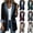 A01 Black, variant on Women Denim Patchwork Jacket Long Sleeve Button Cardigan Jackets,2026 New Denim Patchwork Jackets for Women Rollable Denim Collared Shirt Jacket Side Jean Pockets Cardigan Jackets