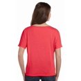 thumbnail image 2 of BELLA 8815 BellaCanvas Ladies` Flowy Basic V-Neck Tee 8815, 2XL, Black, 2 of 3