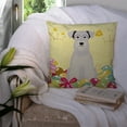 thumbnail image 3 of Easter Eggs Miniature Schanuzer White Fabric Decorative Pillow, 3 of 4